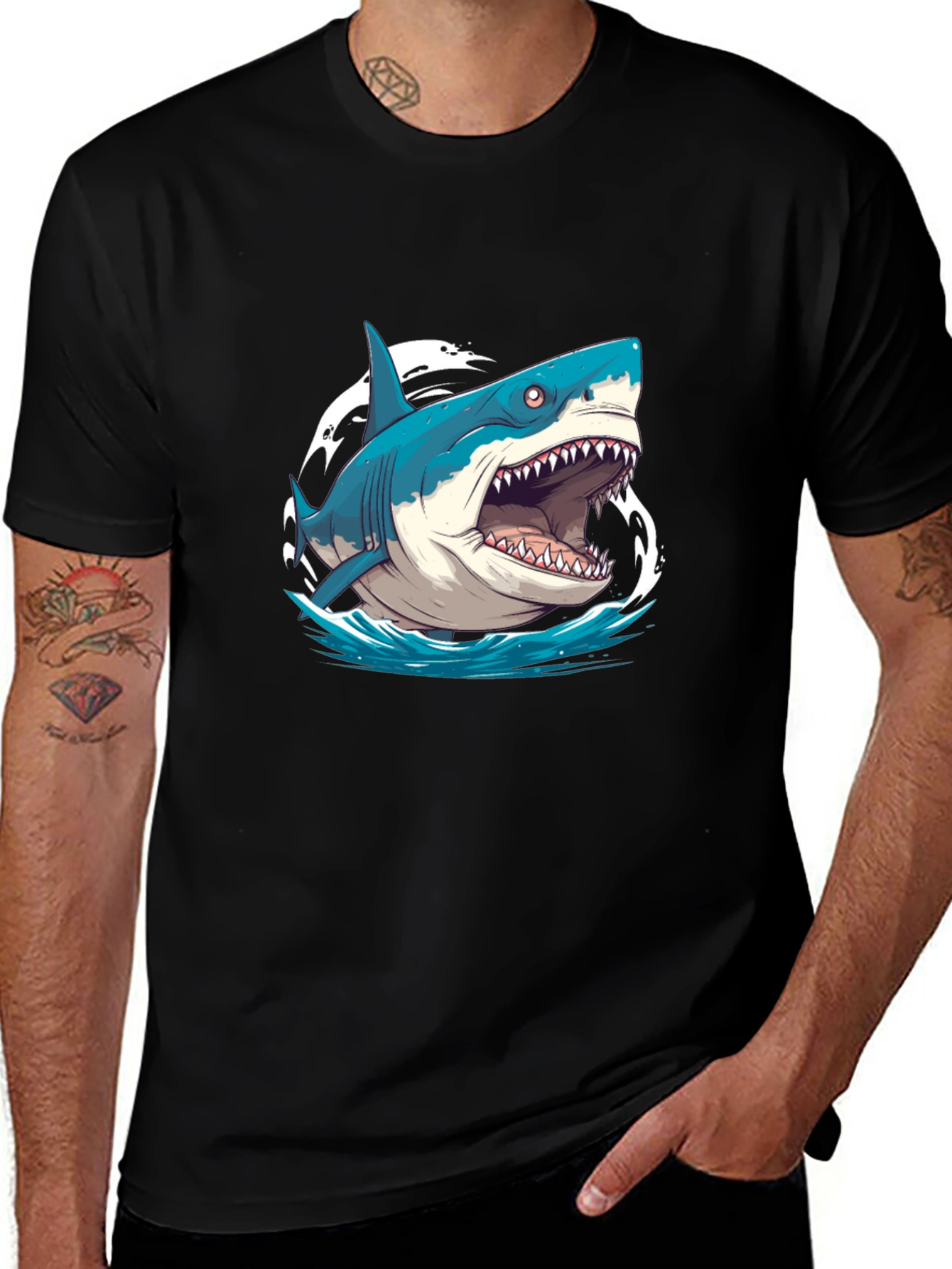Variant 21 of Shark Graphic Tee - Ocean Predator T-Shirt