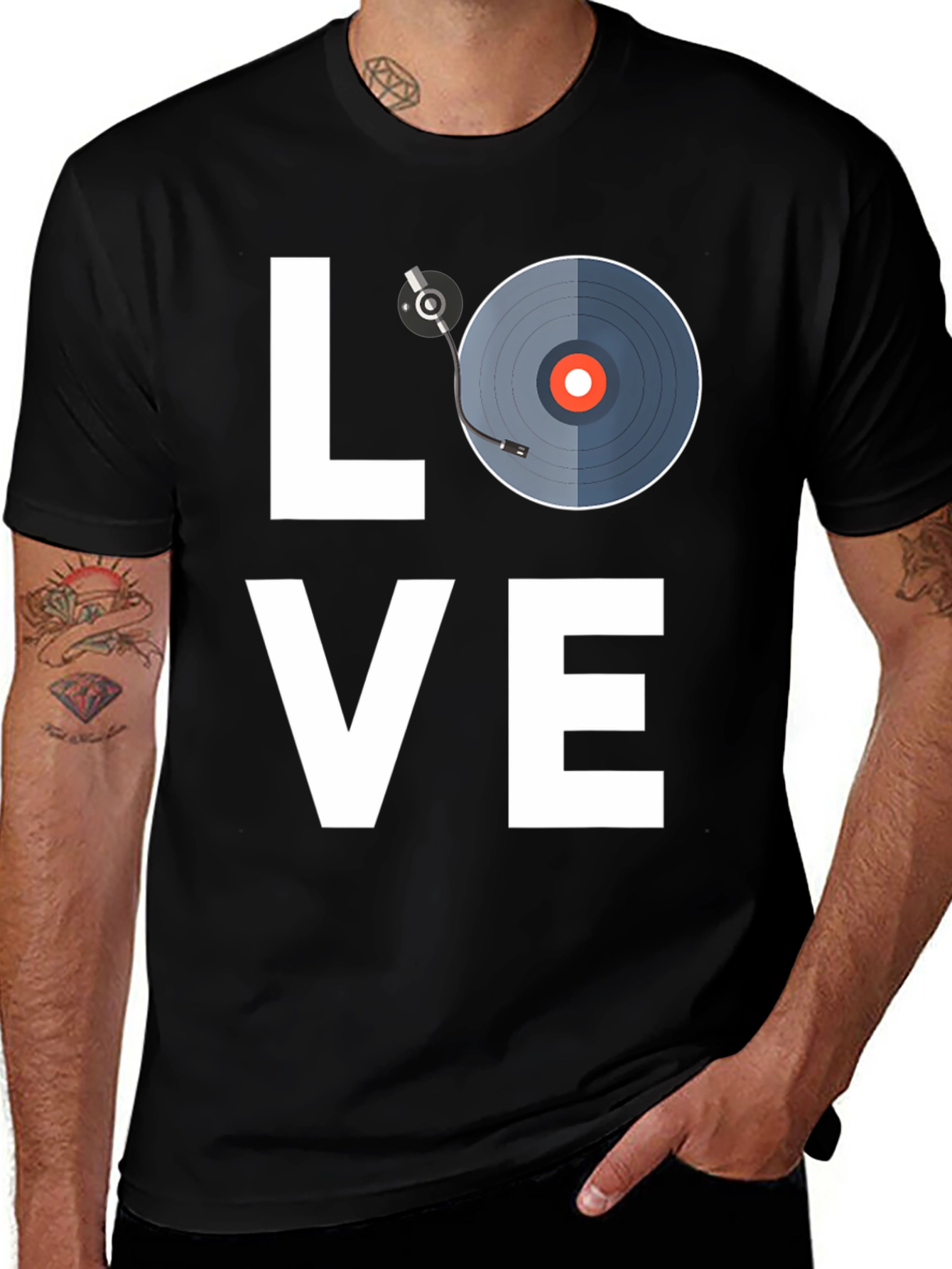 Black Love Music Black T-Shirt main image