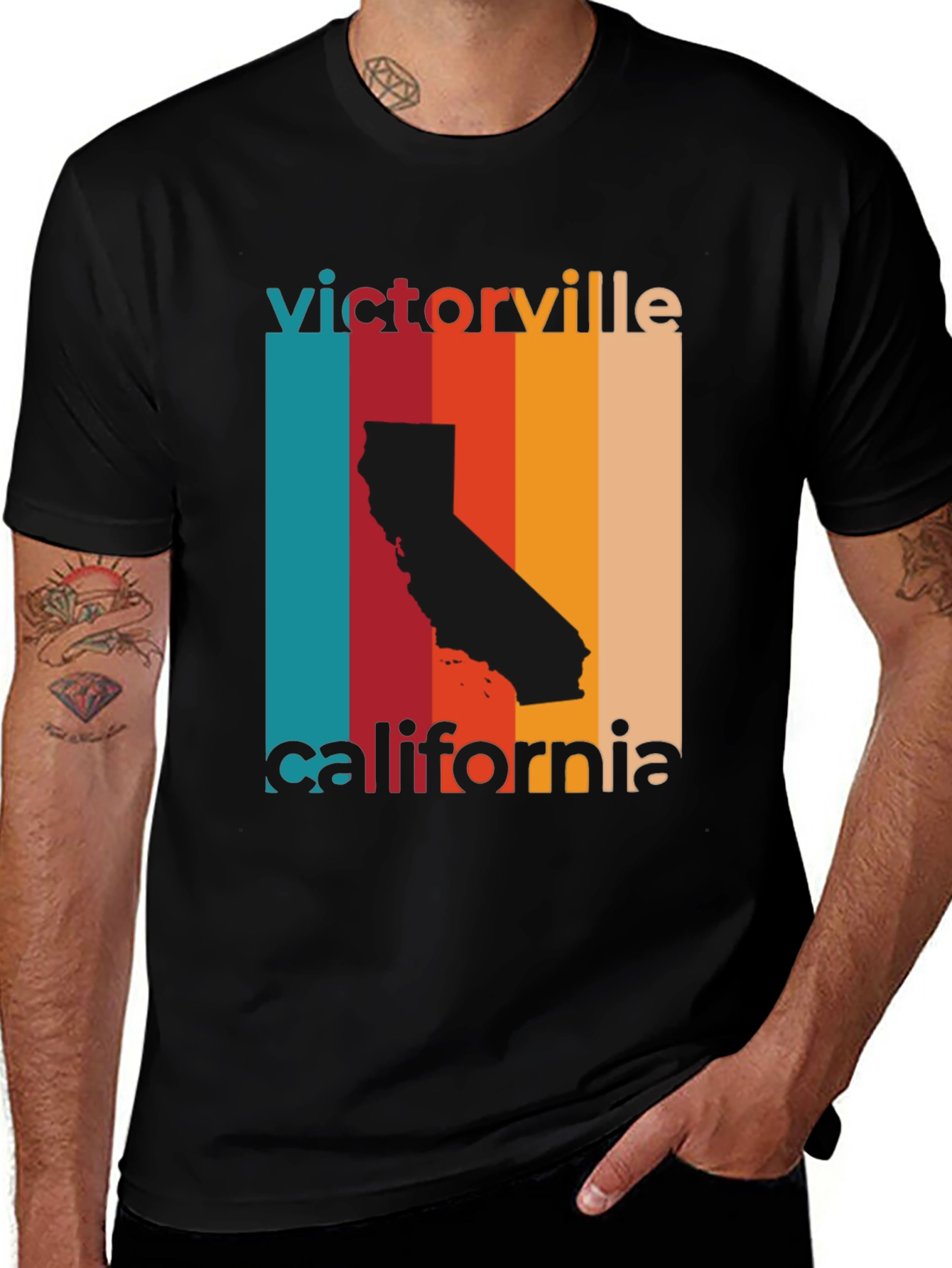 Variant 28 of Victorville California Retro T-Shirt