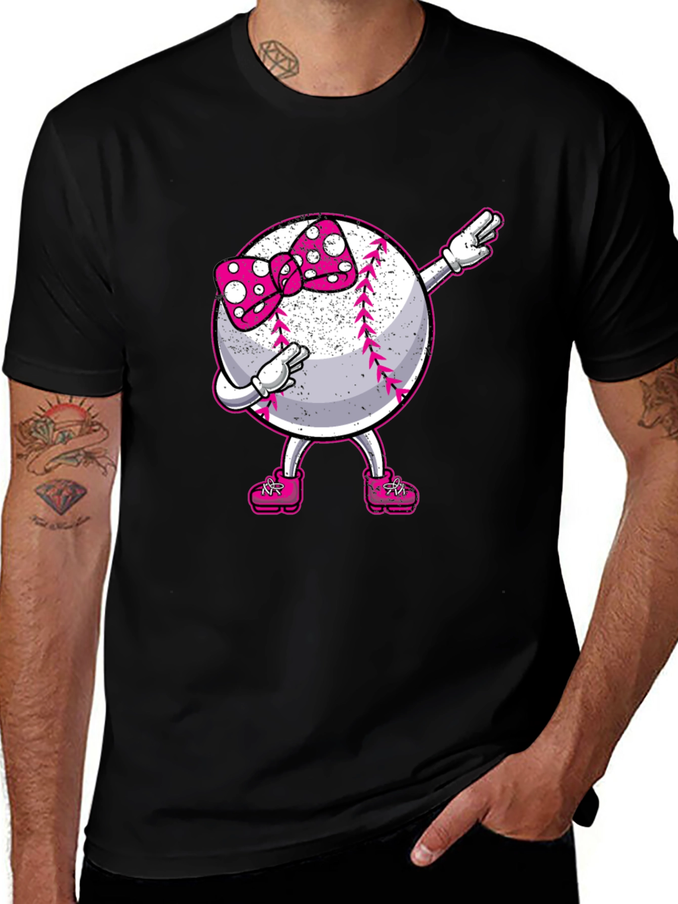 Variant 14 of Baseball Girl Dab T-Shirt