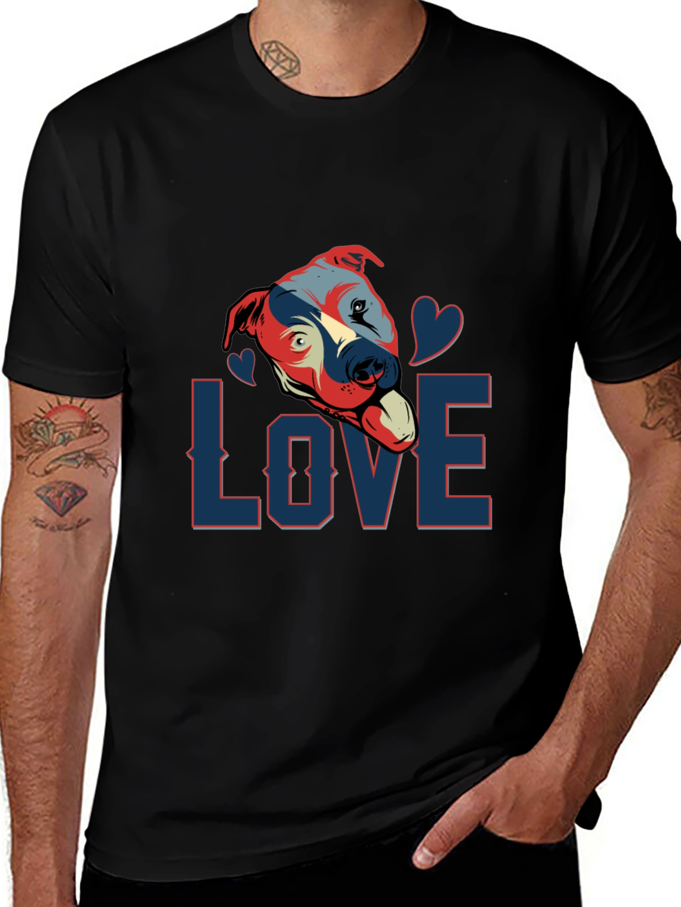 Variant 16 of Pitbull Love Graphic Tee