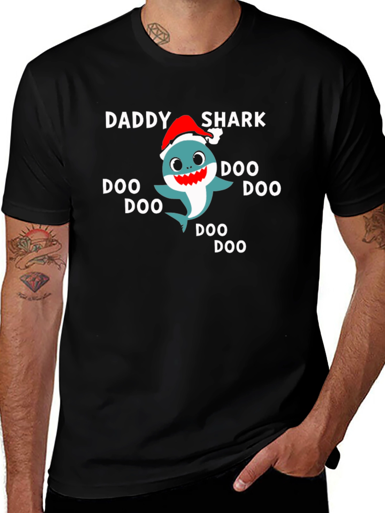 Daddy Shark Christmas T-Shirt