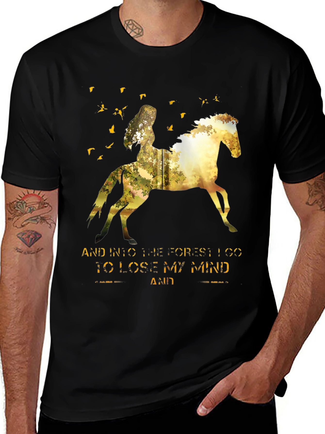 Variant 5 of Forest Horse Graphic Tee