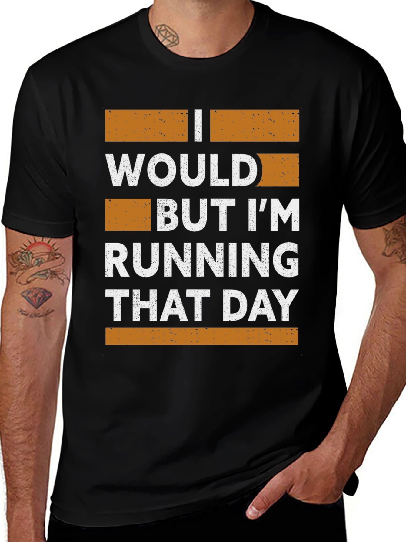 Variant 10 of Funny Running T-Shirt - I Would But I'm Running That Day