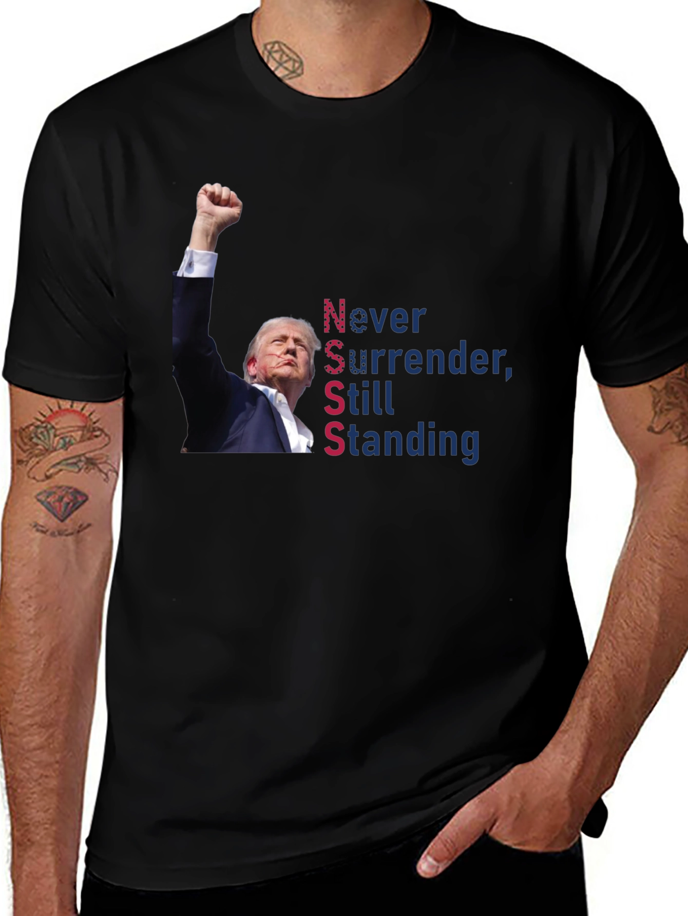 Never Surrender Trump T-Shirt