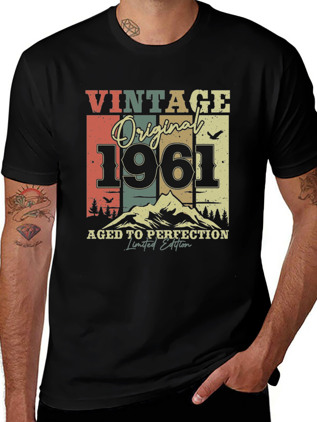 Variant 19 of Vintage Original 1961 Aged To Perfection T-Shirt
