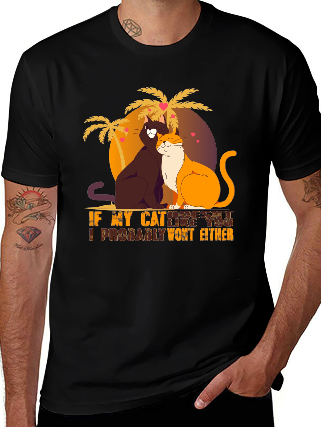 Variant 16 of Cat Lover T-Shirt: 'If My Cat Doesn't Like You' Tee