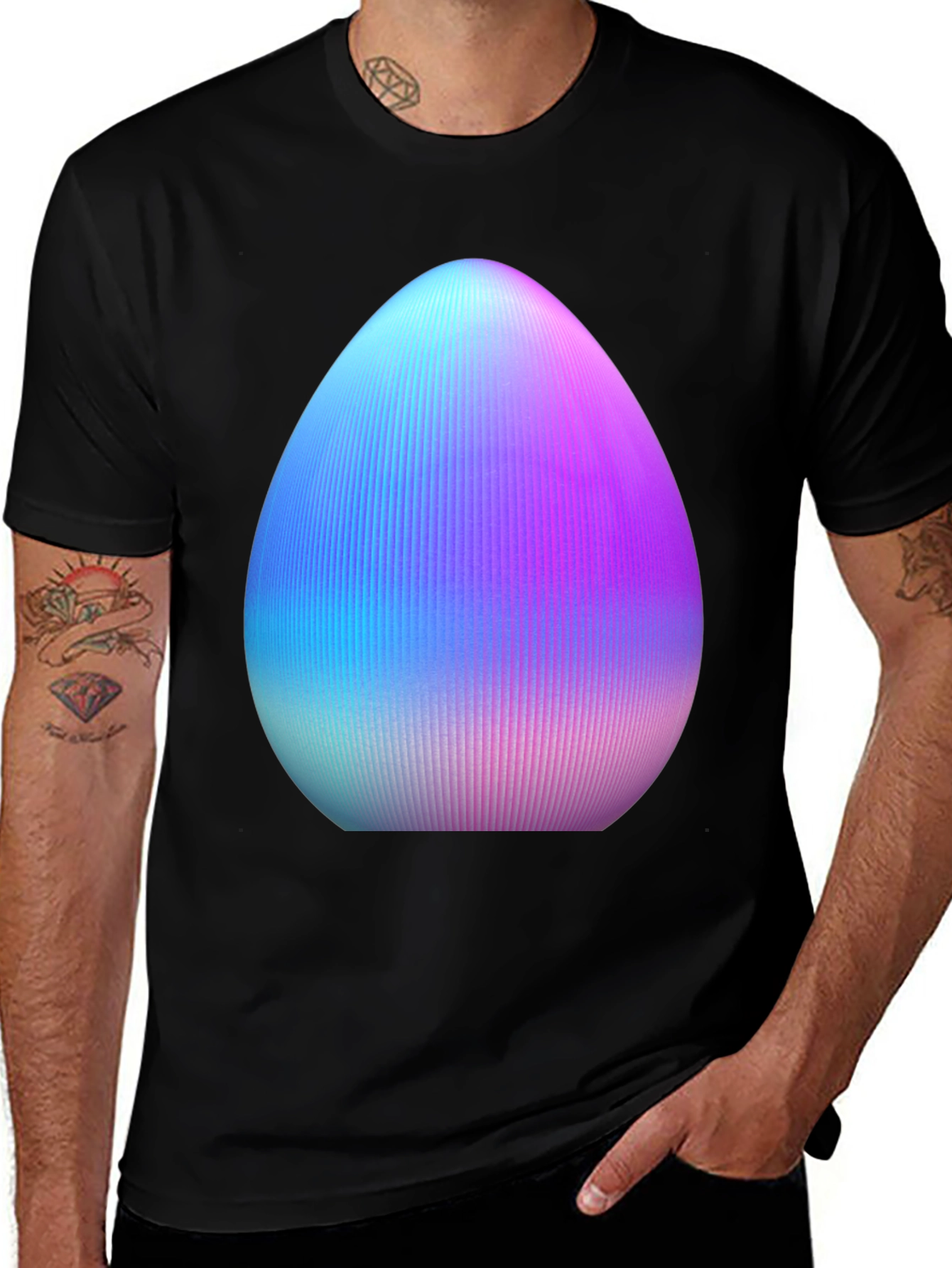 Variant 24 of Egg Graphic Tee - Unique Easter Style