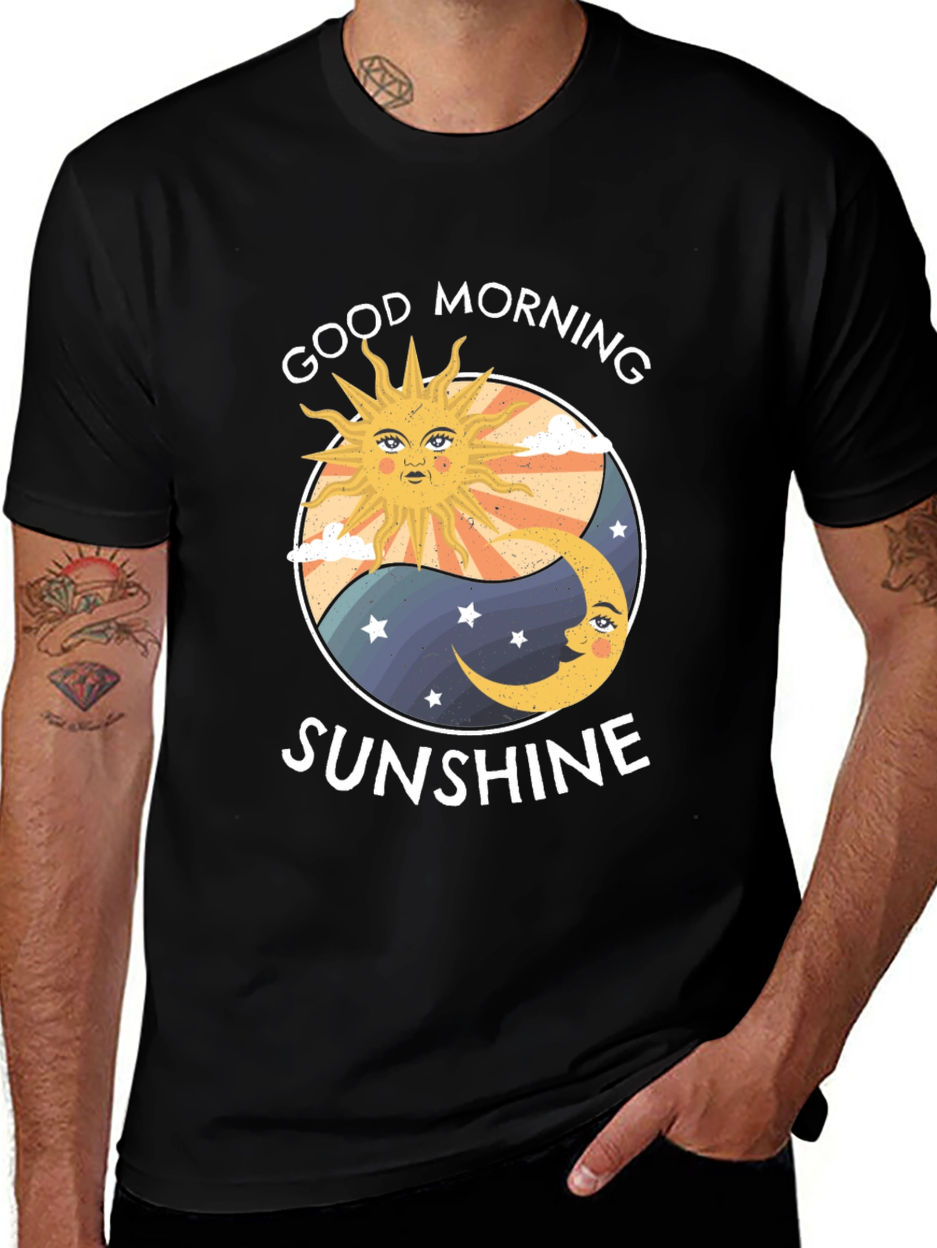 Variant 16 of Good Morning Sunshine Graphic Tee - Unisex Cotton T-Shirt