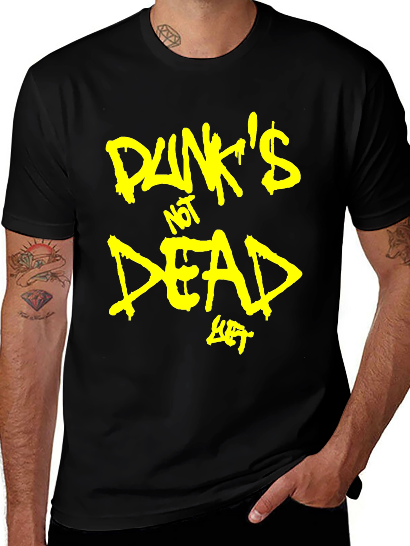 Variant 22 of Punk's Not Dead T-Shirt - Black Graphic Tee