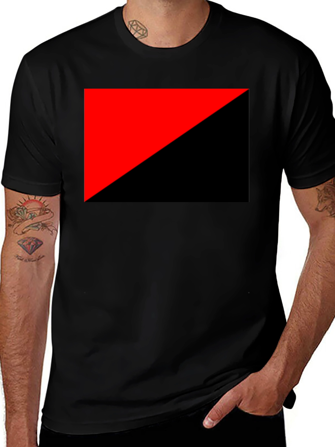 Variant 22 of Anarcho-Syndicalism Flag Graphic Tee