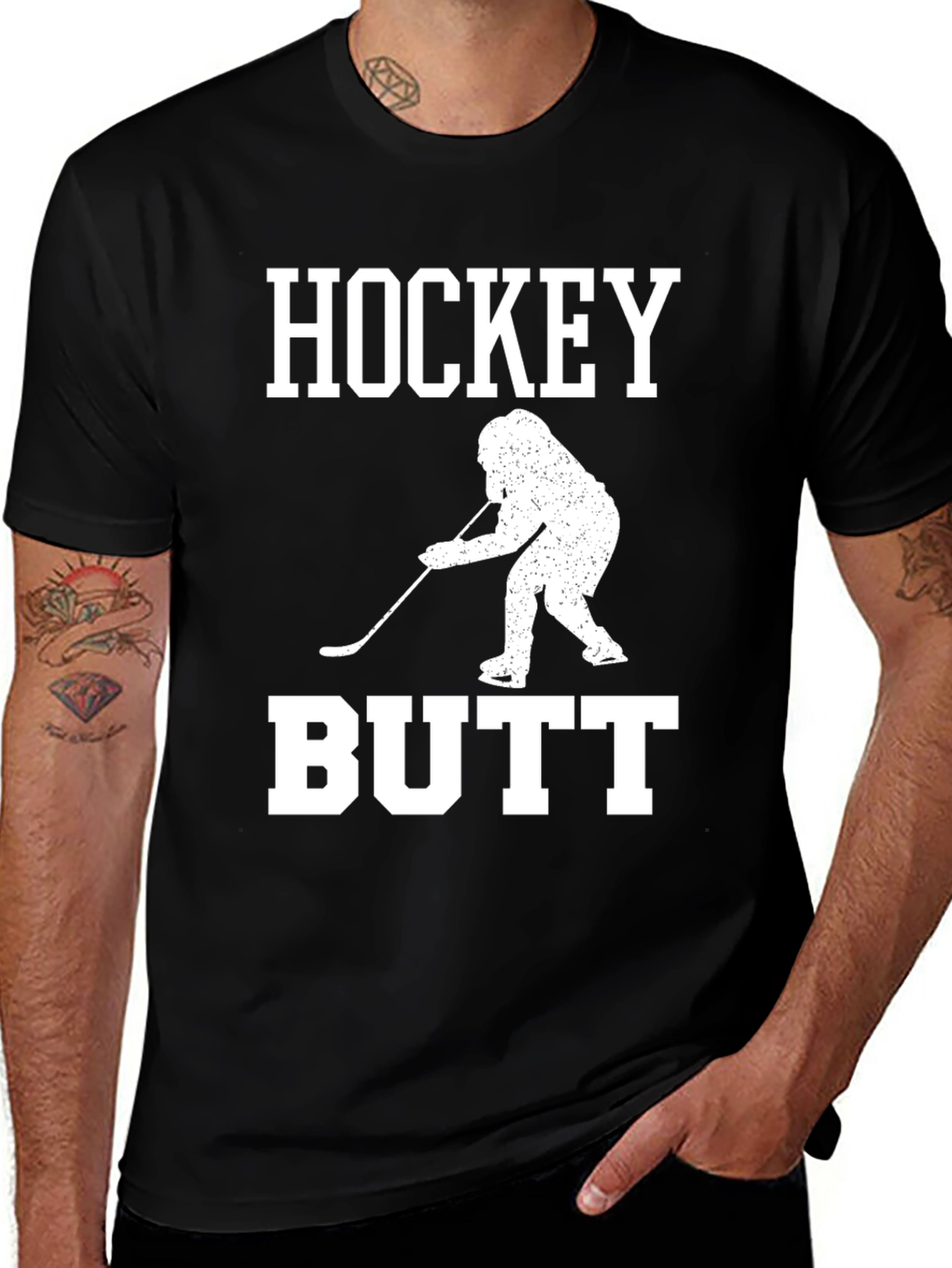 Variant 14 of Hockey Butt T-Shirt Funny Sport Tee