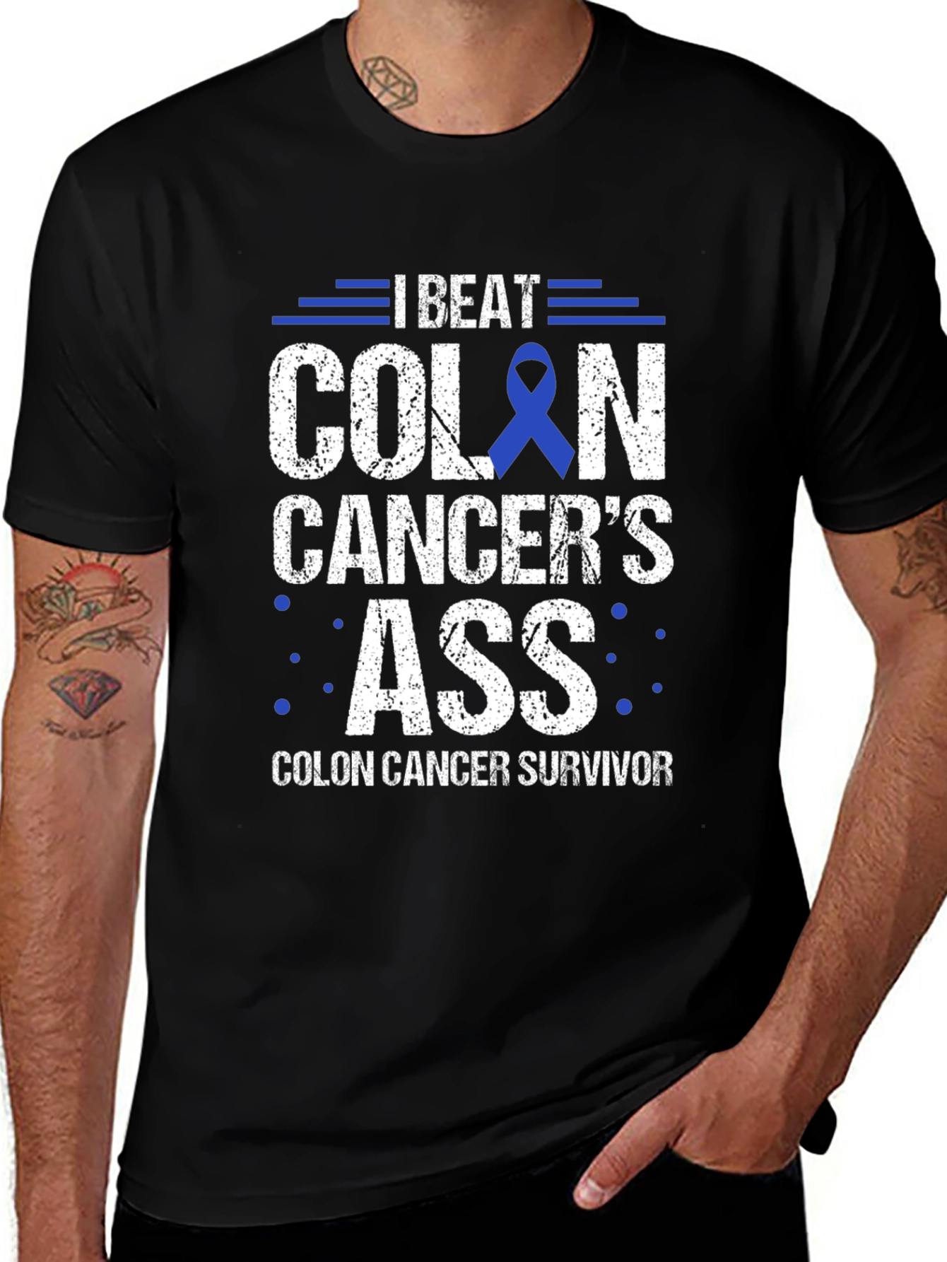 Variant 25 of I Beat Colon Cancer's Ass T-Shirt