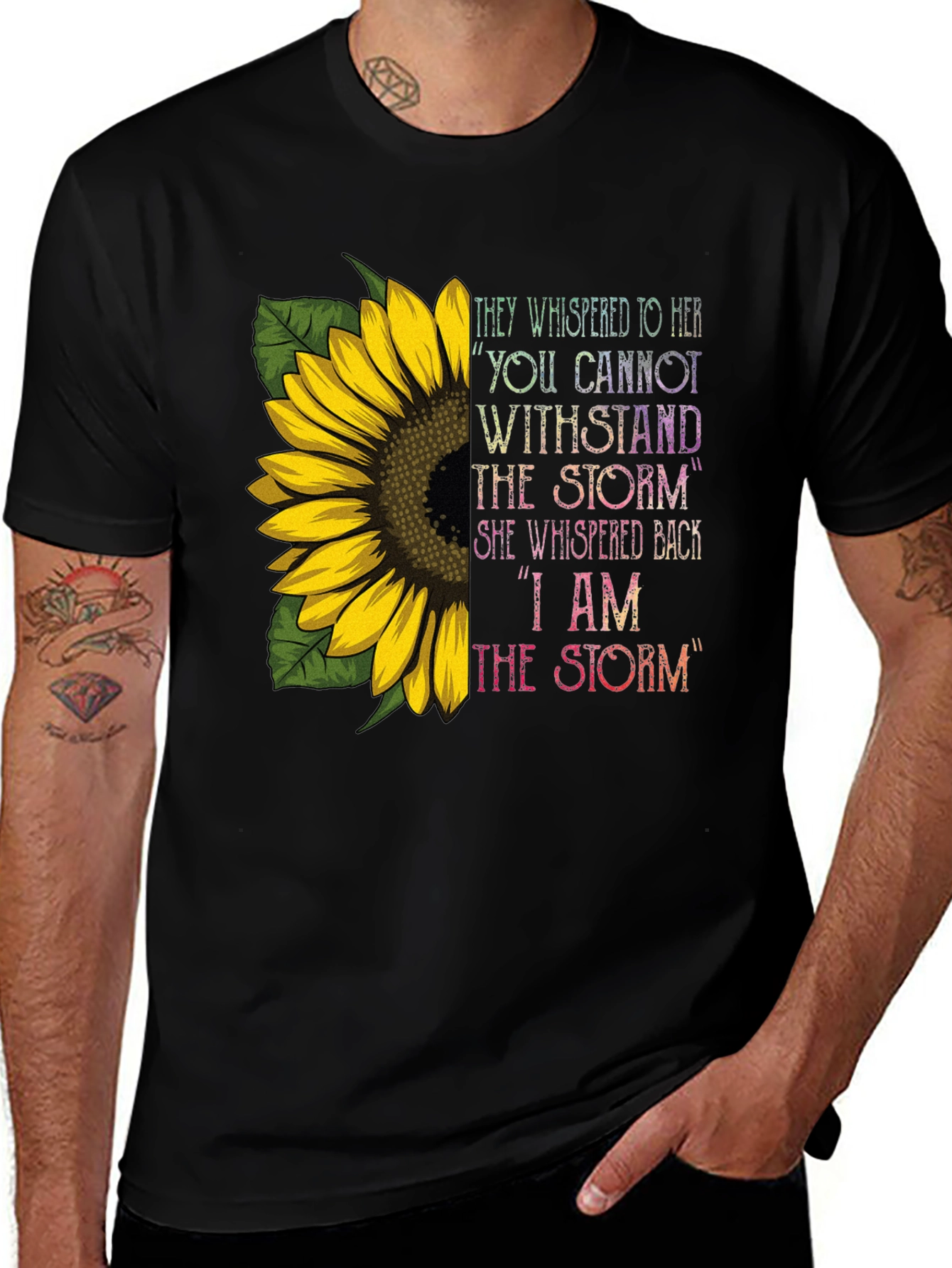 Variant 30 of I am the Storm Sunflower Graphic Tee