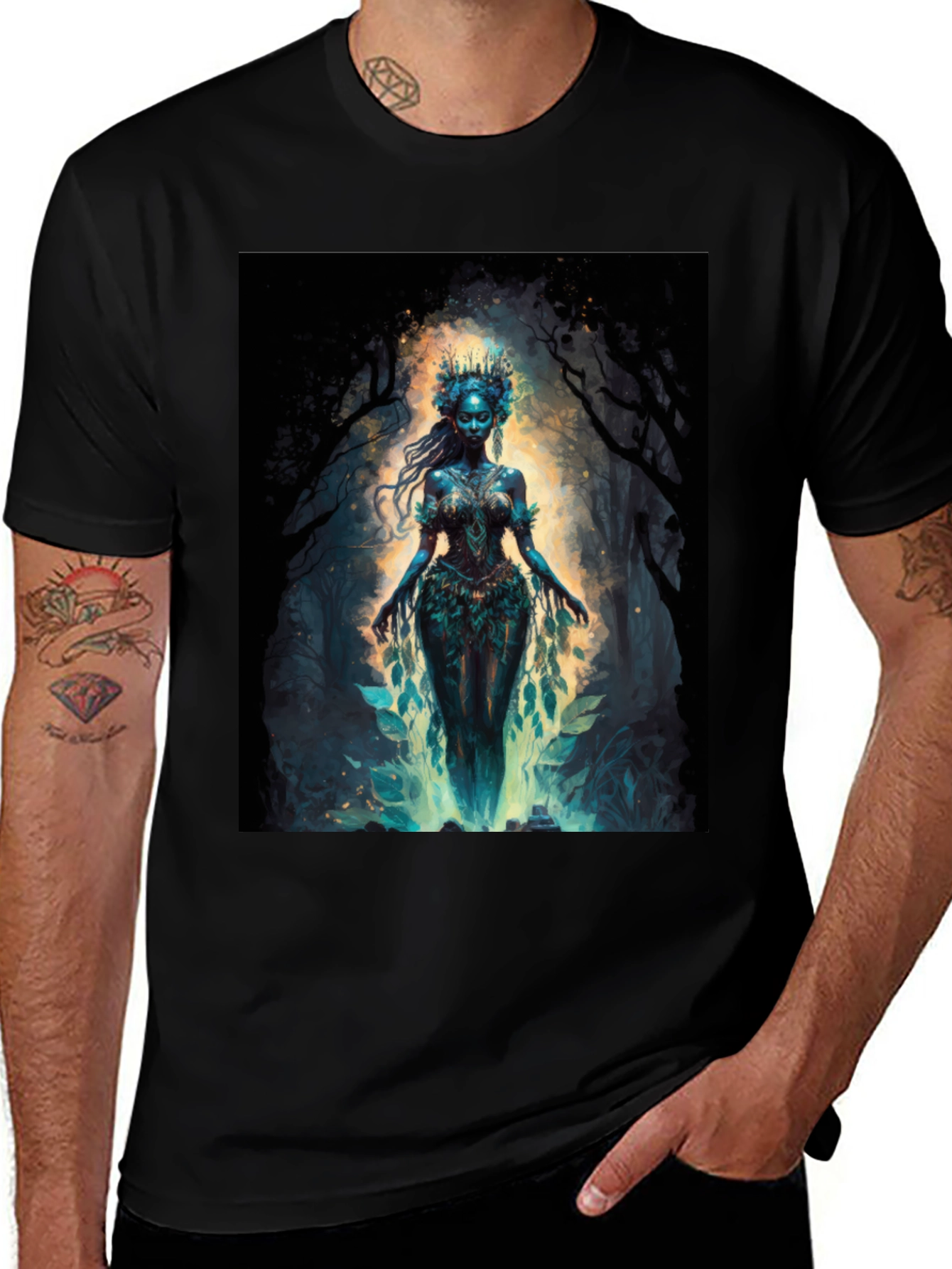 Variant 23 of Enchanting Forest Spirit T-Shirt