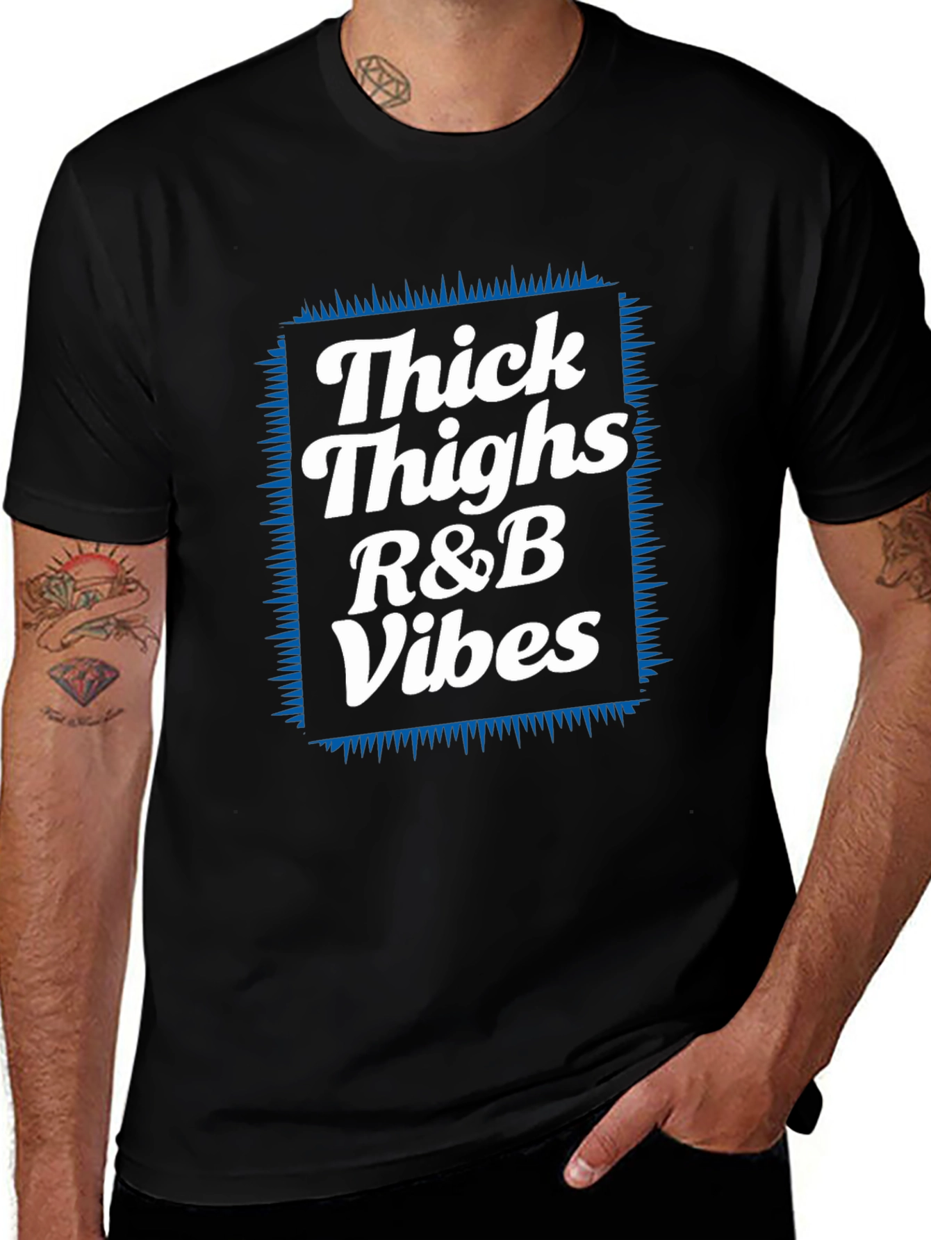 Variant 25 of Thick Thighs R&B Vibes Graphic Tee