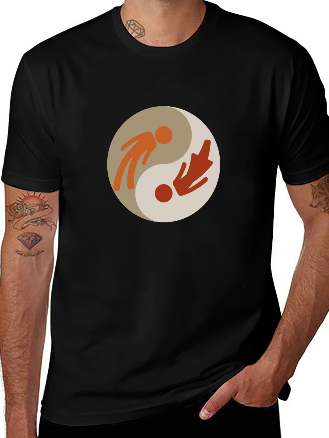 Variant 17 of Yin Yang Balance T-Shirt - Harmony & Style