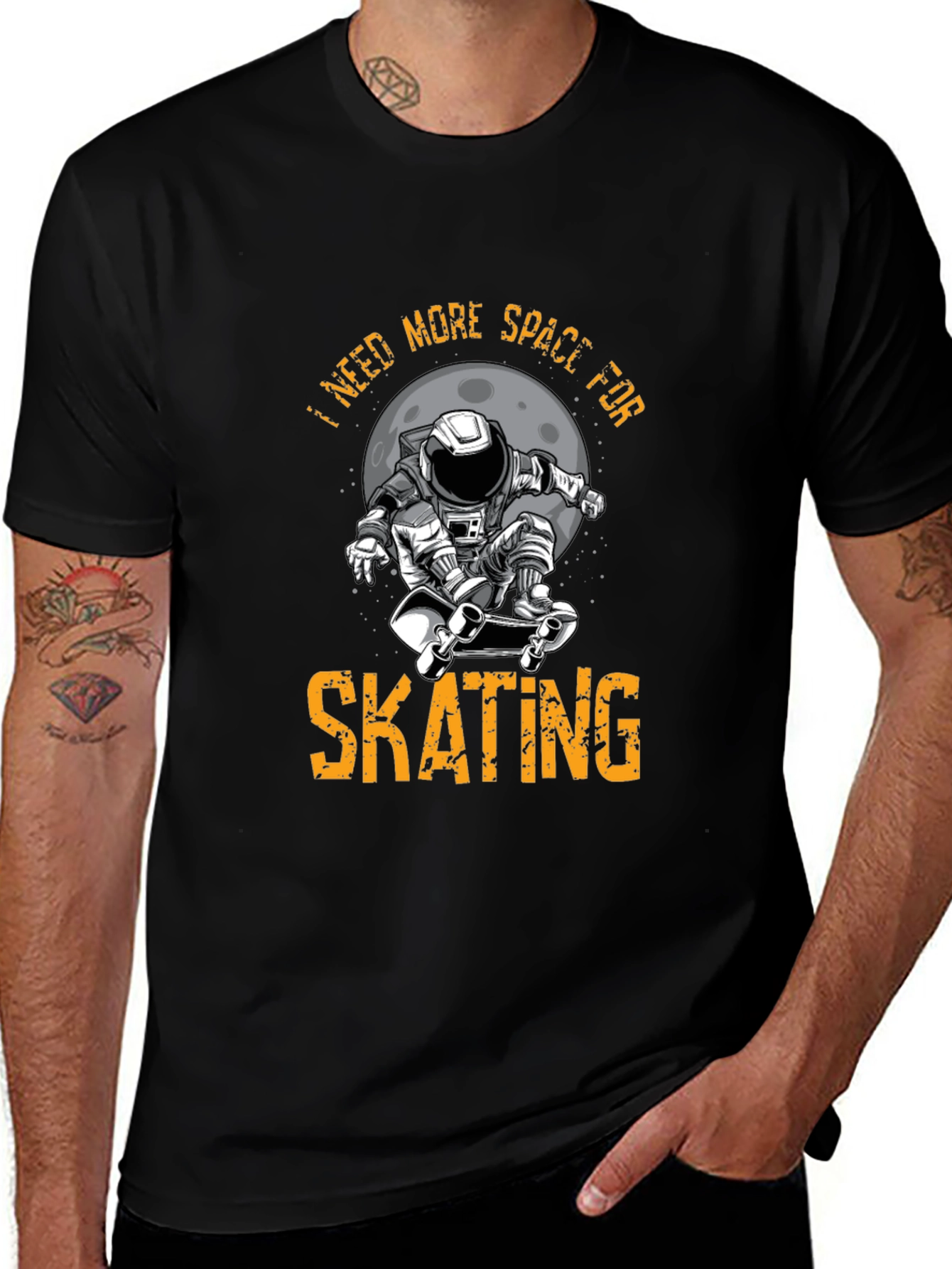 Variant 4 of Skating Astronaut Graphic T-Shirt