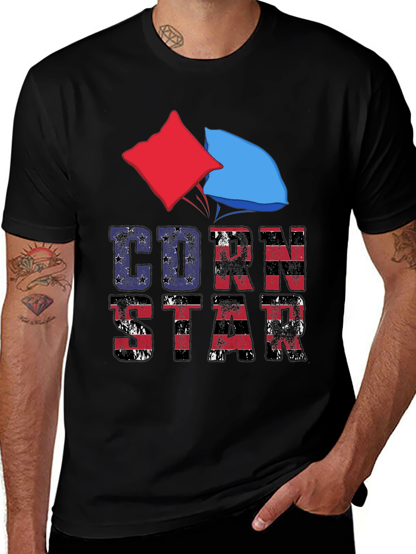 Corn Star T-Shirt - Cornhole Player Tee