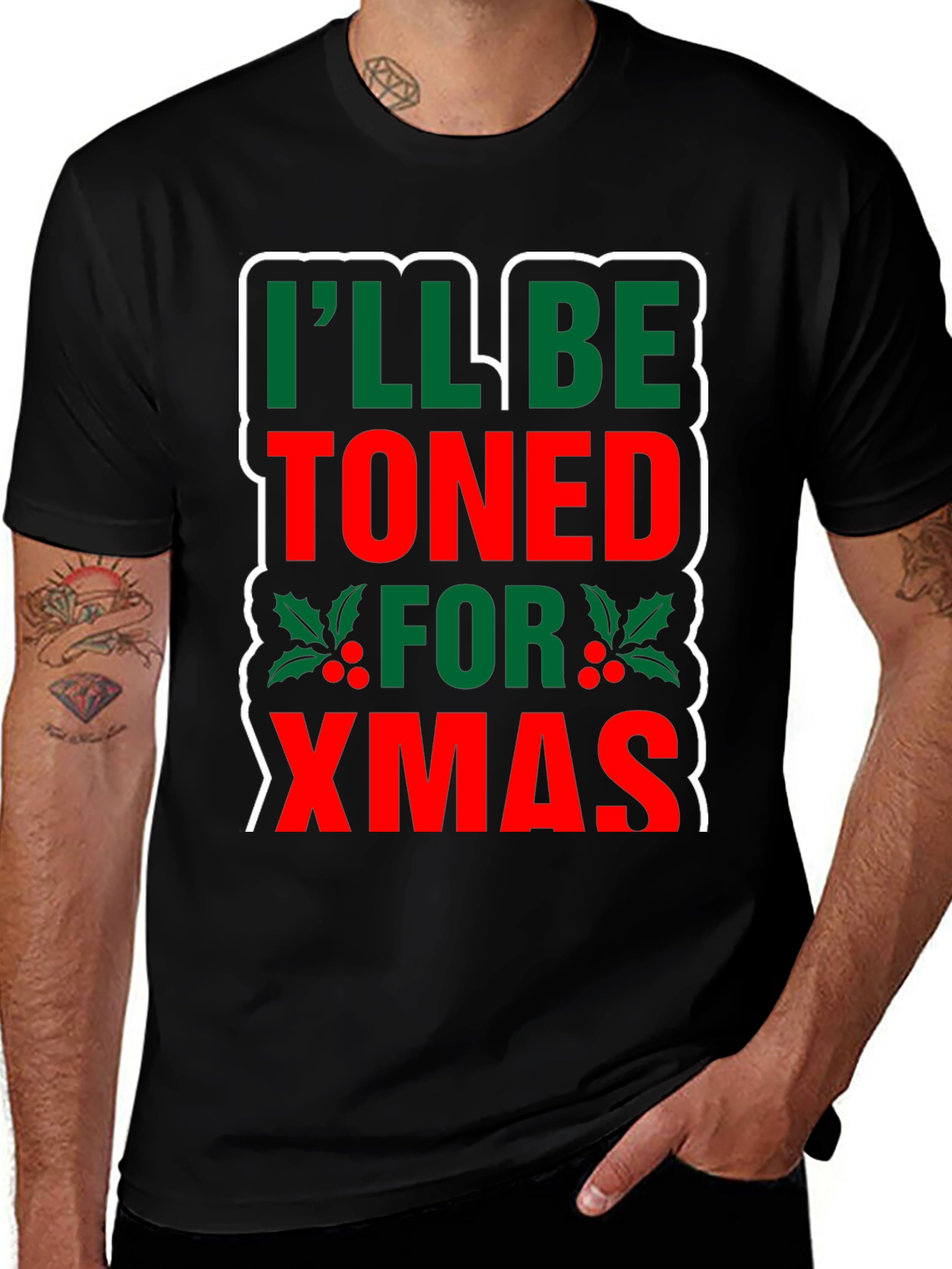 Variant 26 of Funny Christmas Workout T-Shirt