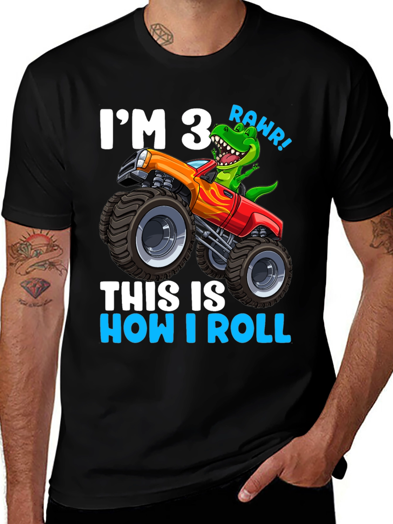 Variant 29 of I'm 3 This is How I Roll T-Shirt