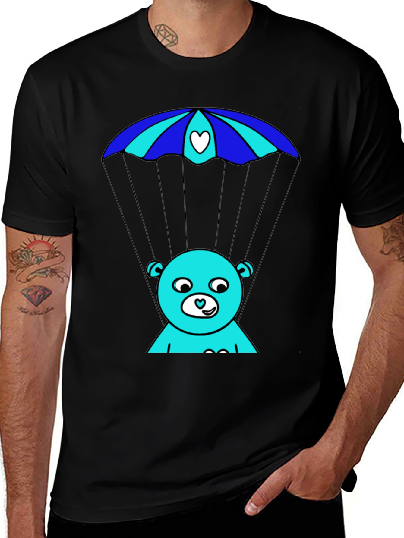 Variant 27 of Bear Parachute Graphic Tee