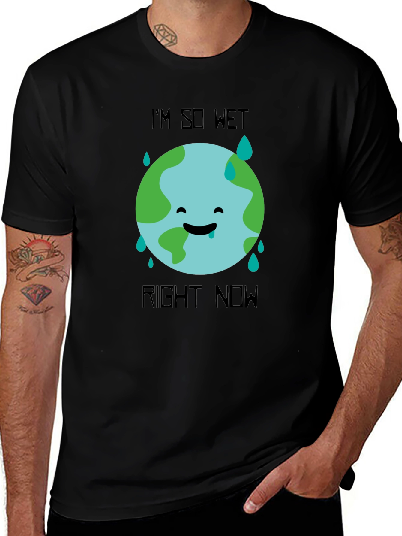 Variant 20 of I'm So Wet Right Now Earth Graphic T-Shirt