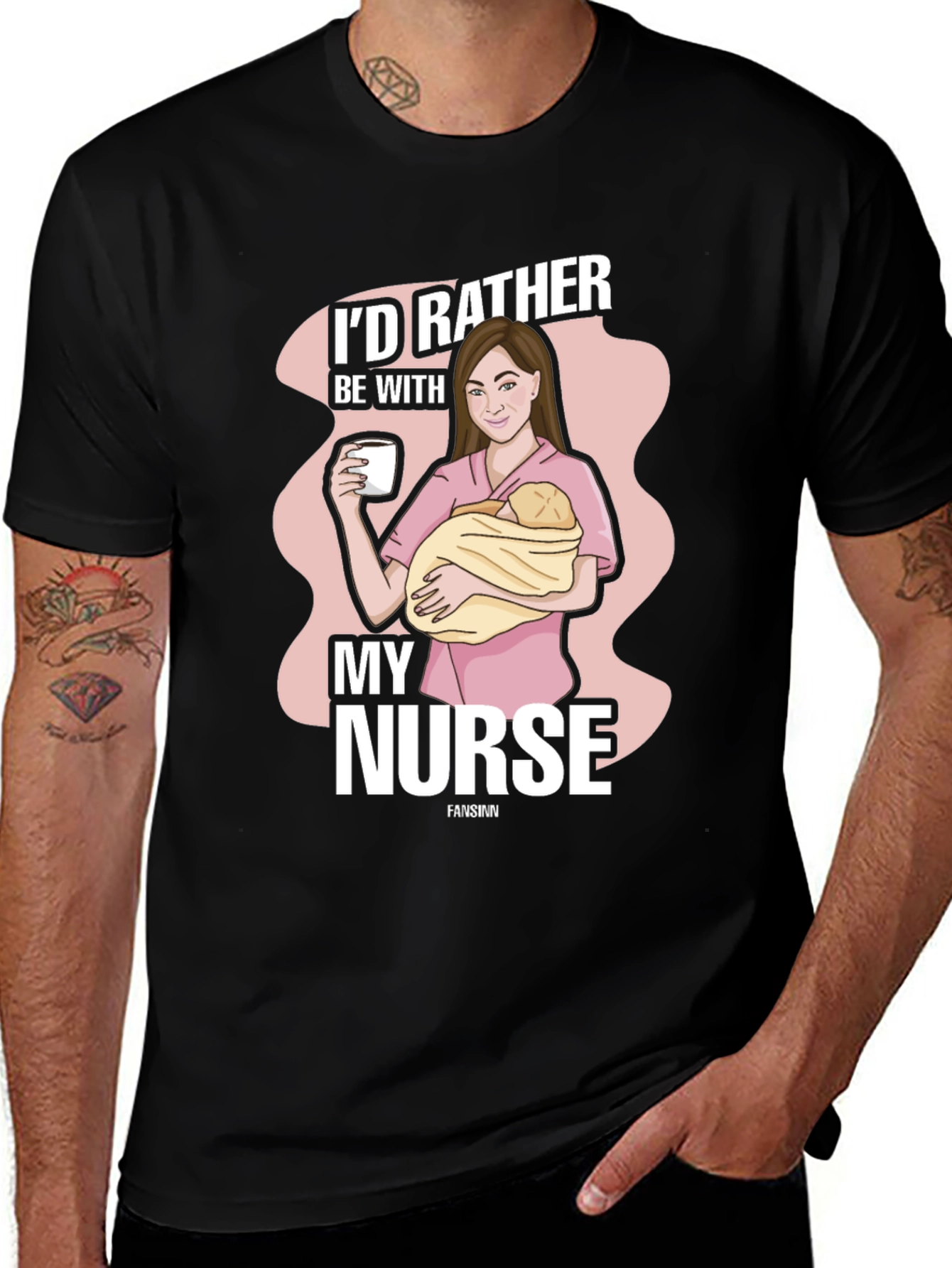 Variant 8 of I'd Rather Be With My Nurse T-Shirt