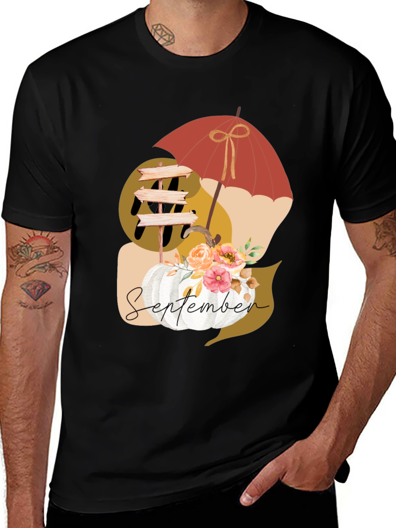 September Harvest T-Shirt - Autumn Vibes