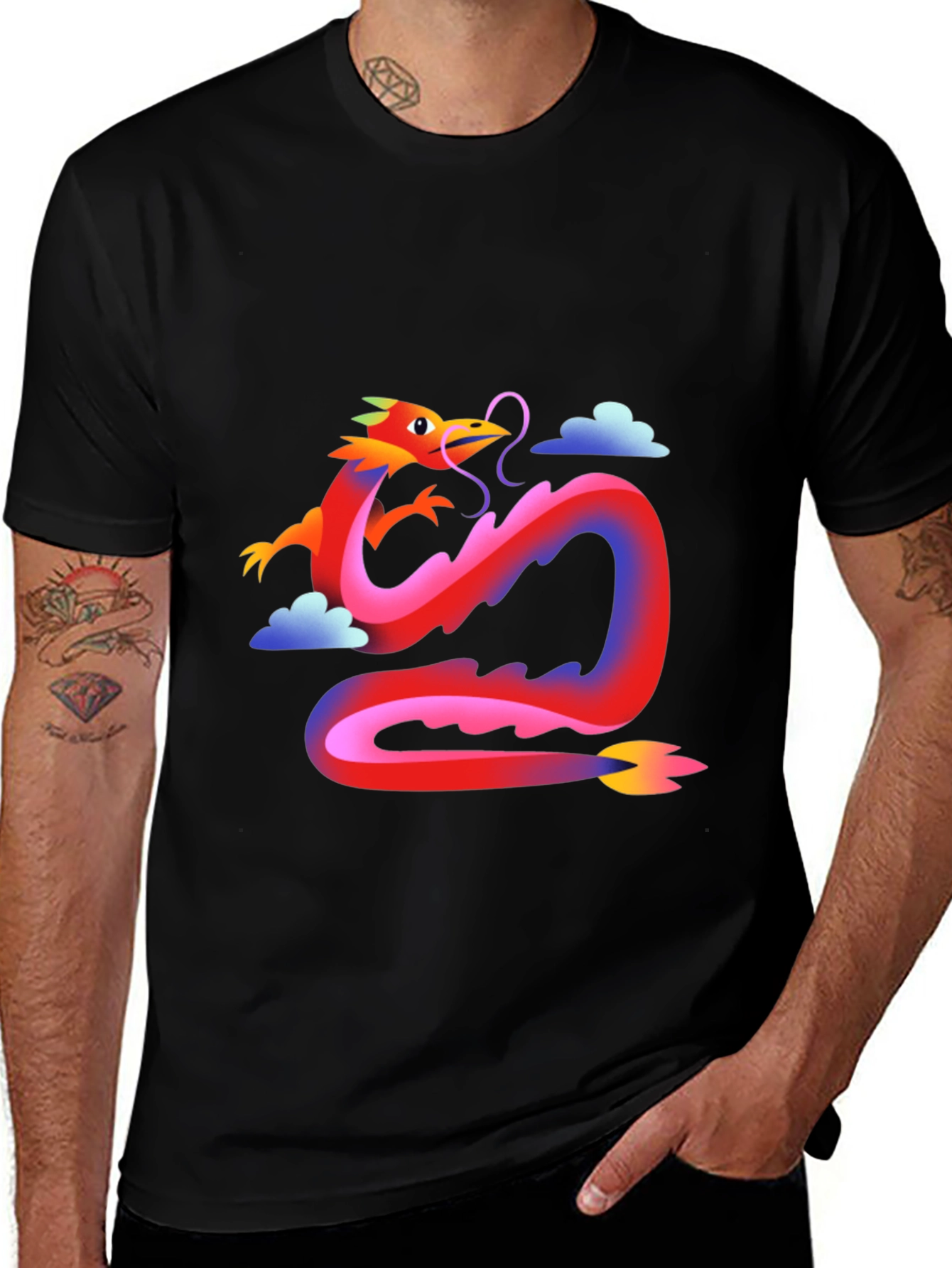 Variant 18 of Dragon Graphic Tee - Stylish Casual Wear