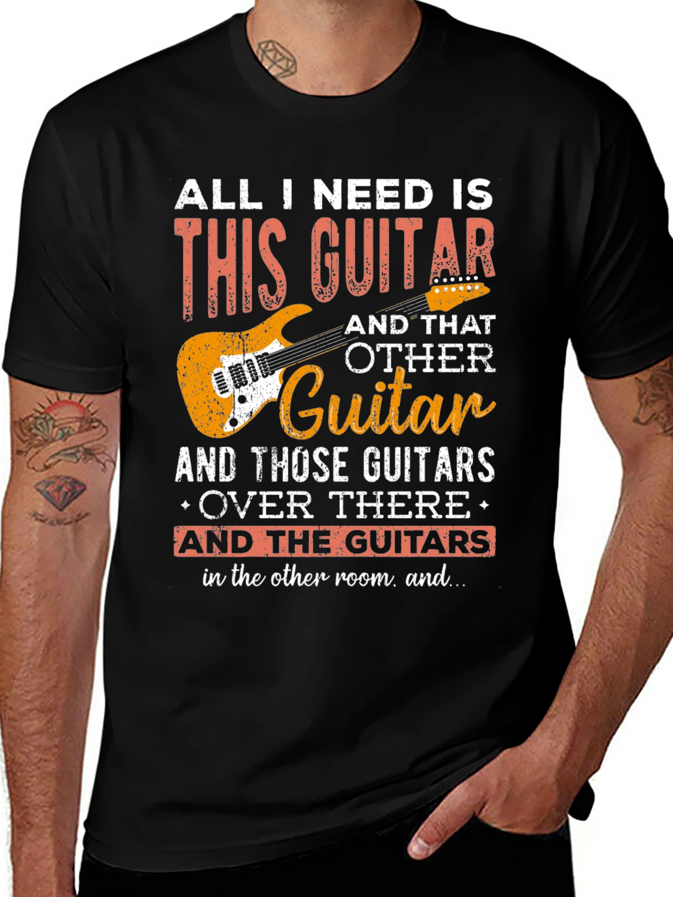 Variant 13 of Guitar Lover T-Shirt - All I Need Is This Guitar
