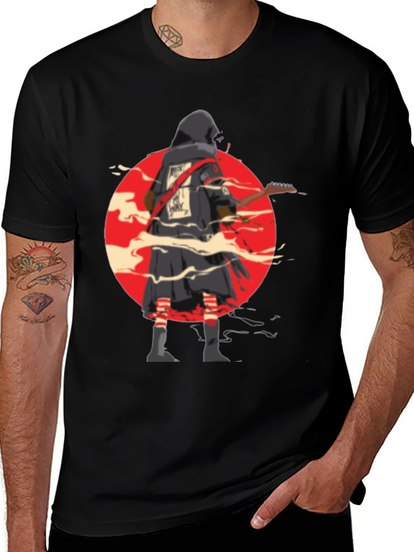Variant 10 of Samurai Guitarist Graphic T-Shirt