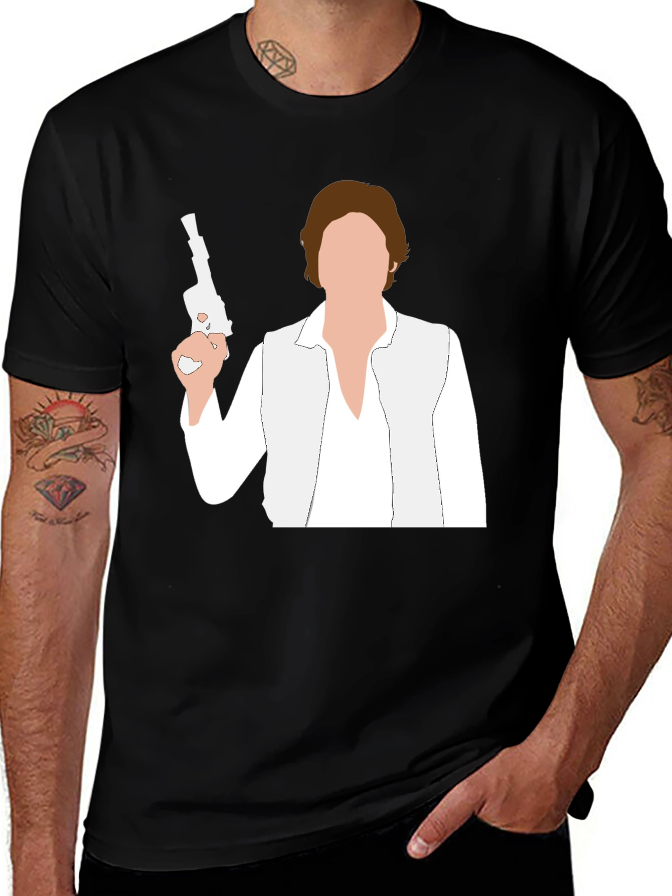 Han Solo Silhouette Graphic T-Shirt