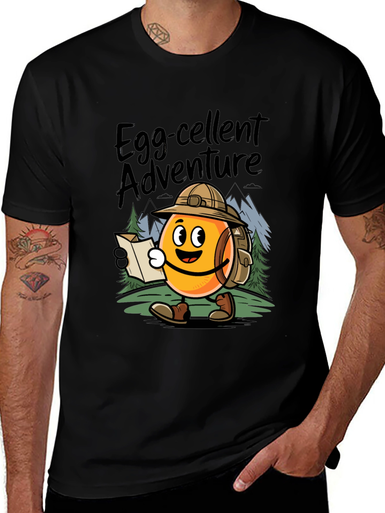 Variant 7 of Egg-cellent Adventure Black T-Shirt
