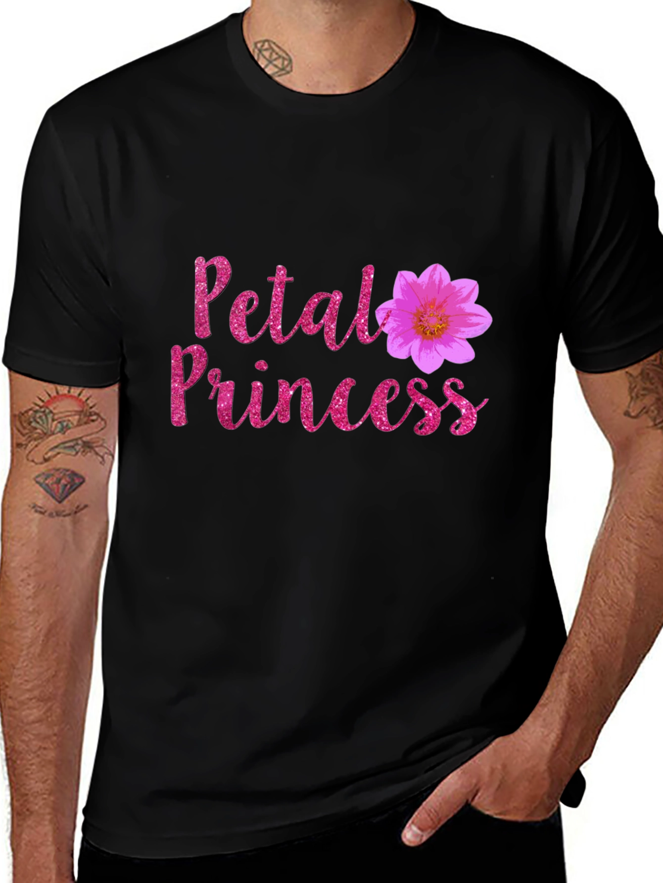 Petal Princess Black T-Shirt