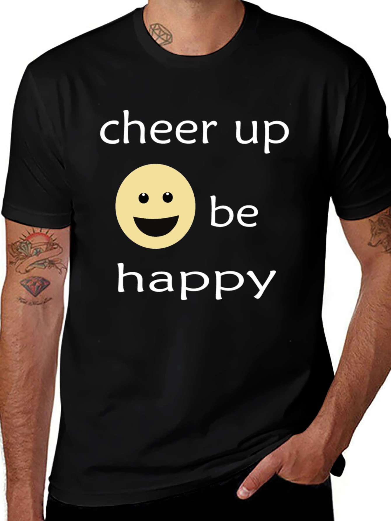 Variant 9 of Cheer Up Be Happy Graphic T-Shirt