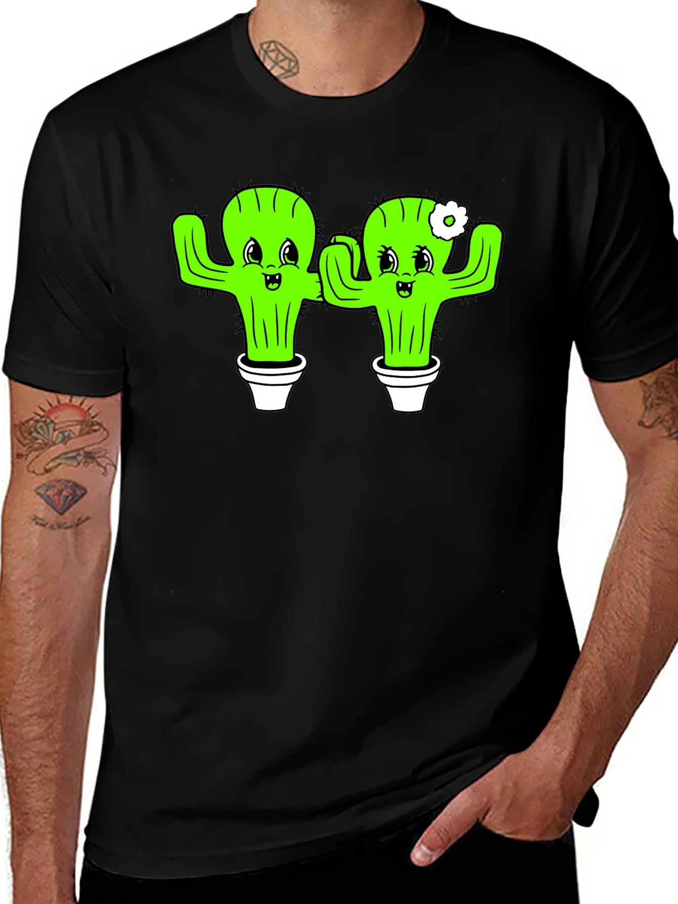 Variant 28 of Cactus Couple Graphic Tee