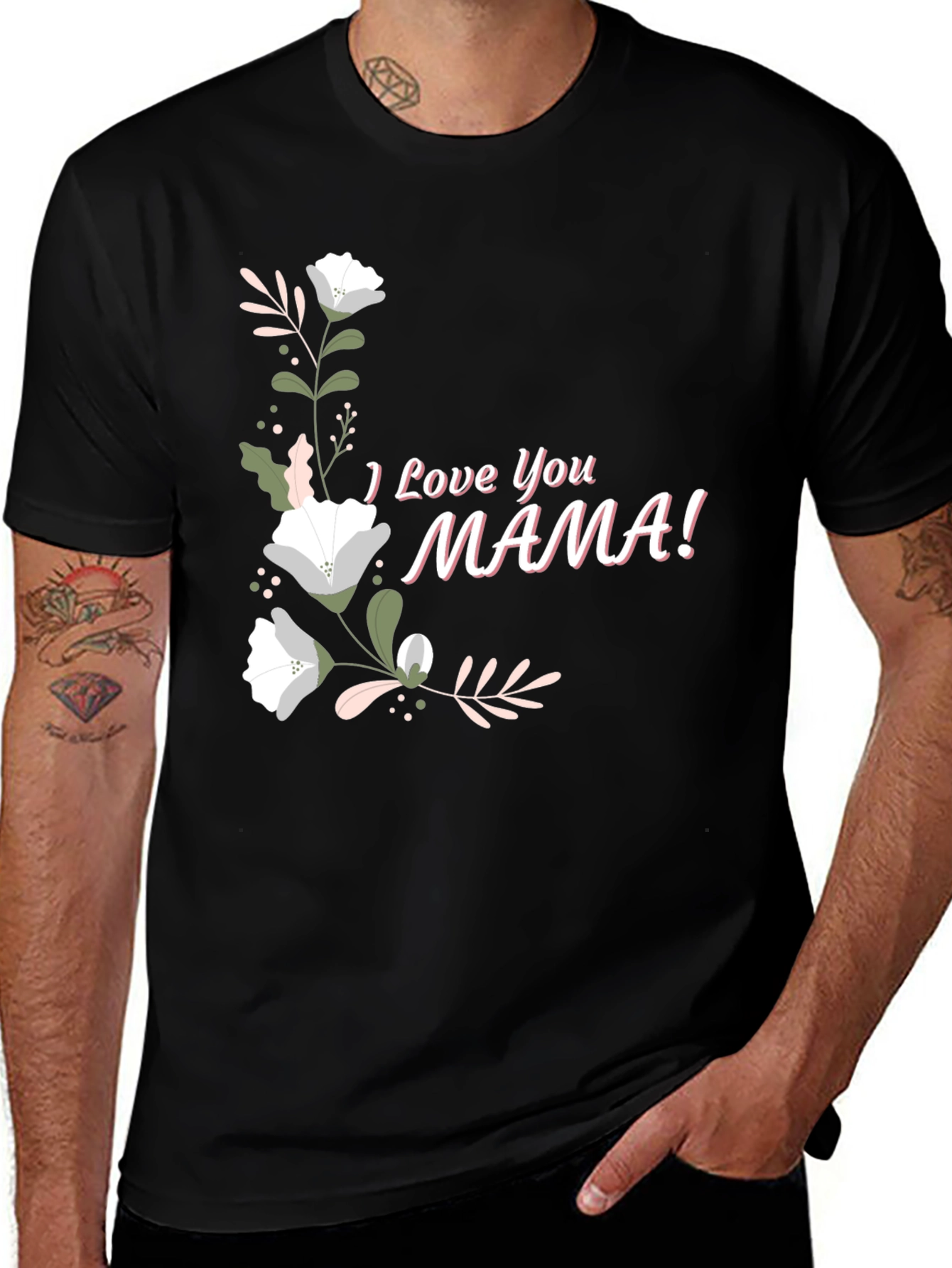 Variant 18 of I Love You Mama Graphic T-Shirt