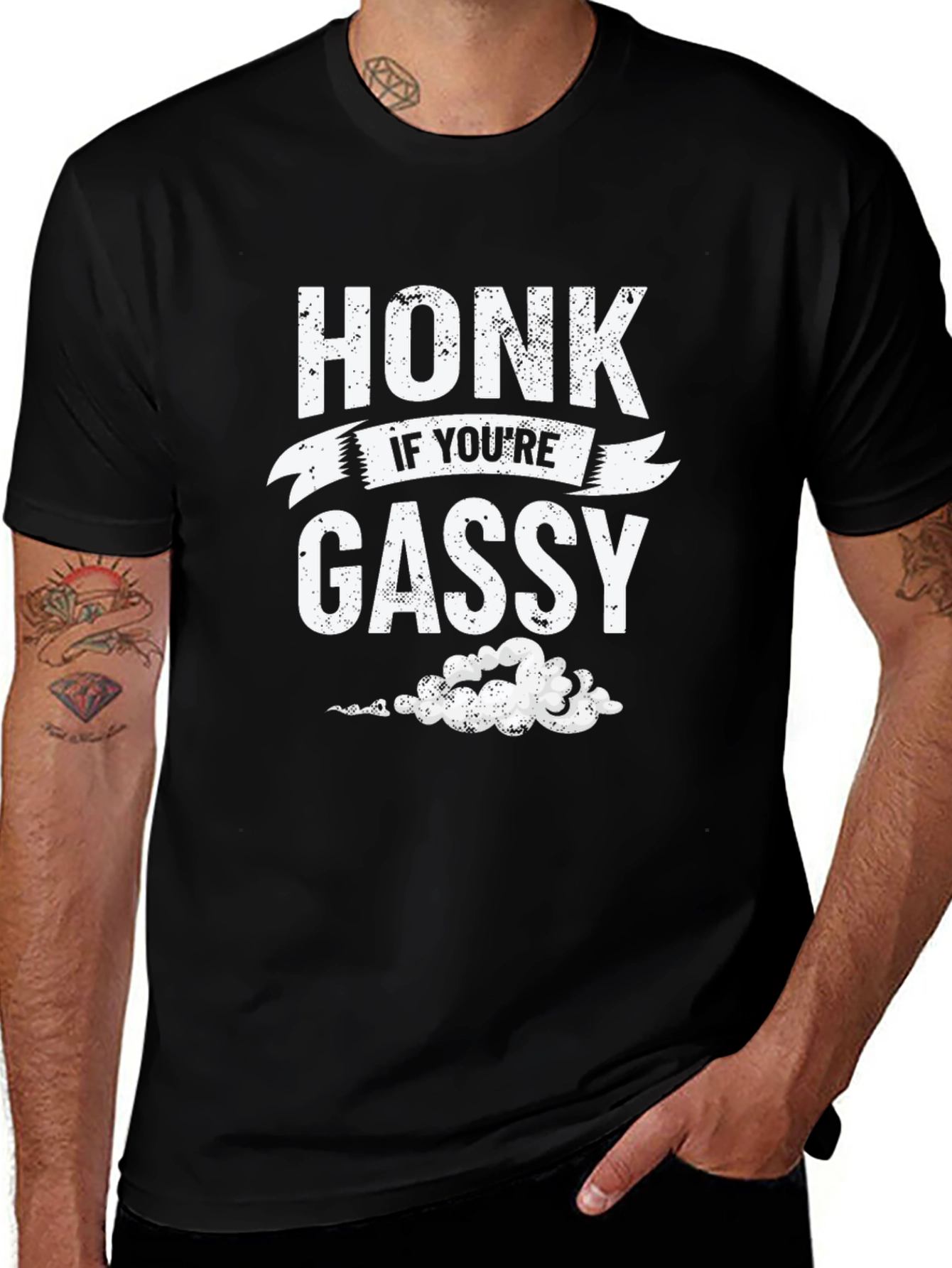 Variant 24 of Honk If You're Gassy Funny Graphic T-Shirt