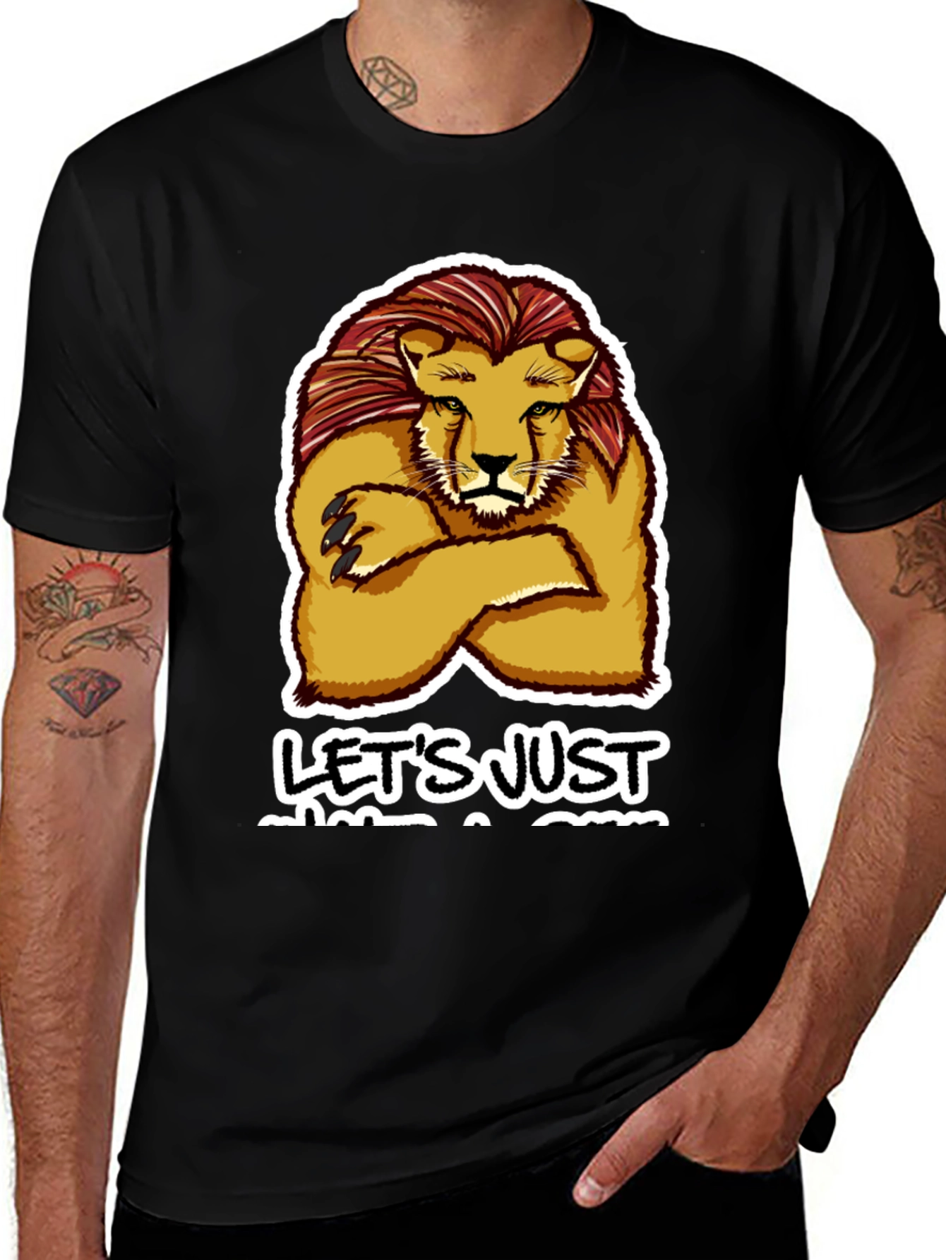 Variant 11 of Lion Let's Just Get A Drink T-Shirt