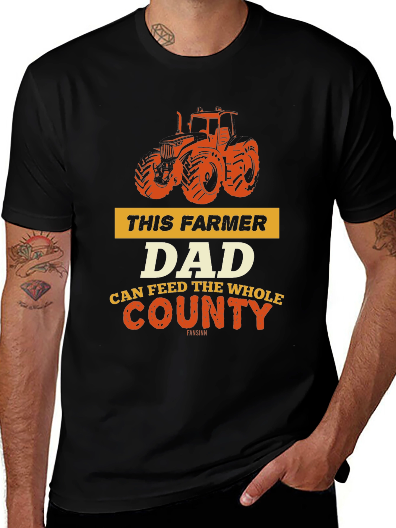 Variant 30 of Farmer Dad T-Shirt: Feed the Whole County!