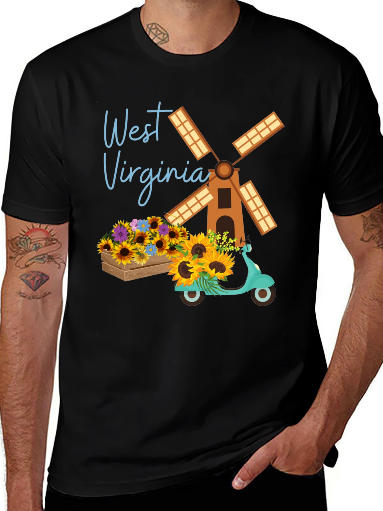 West Virginia Windmill T-Shirt