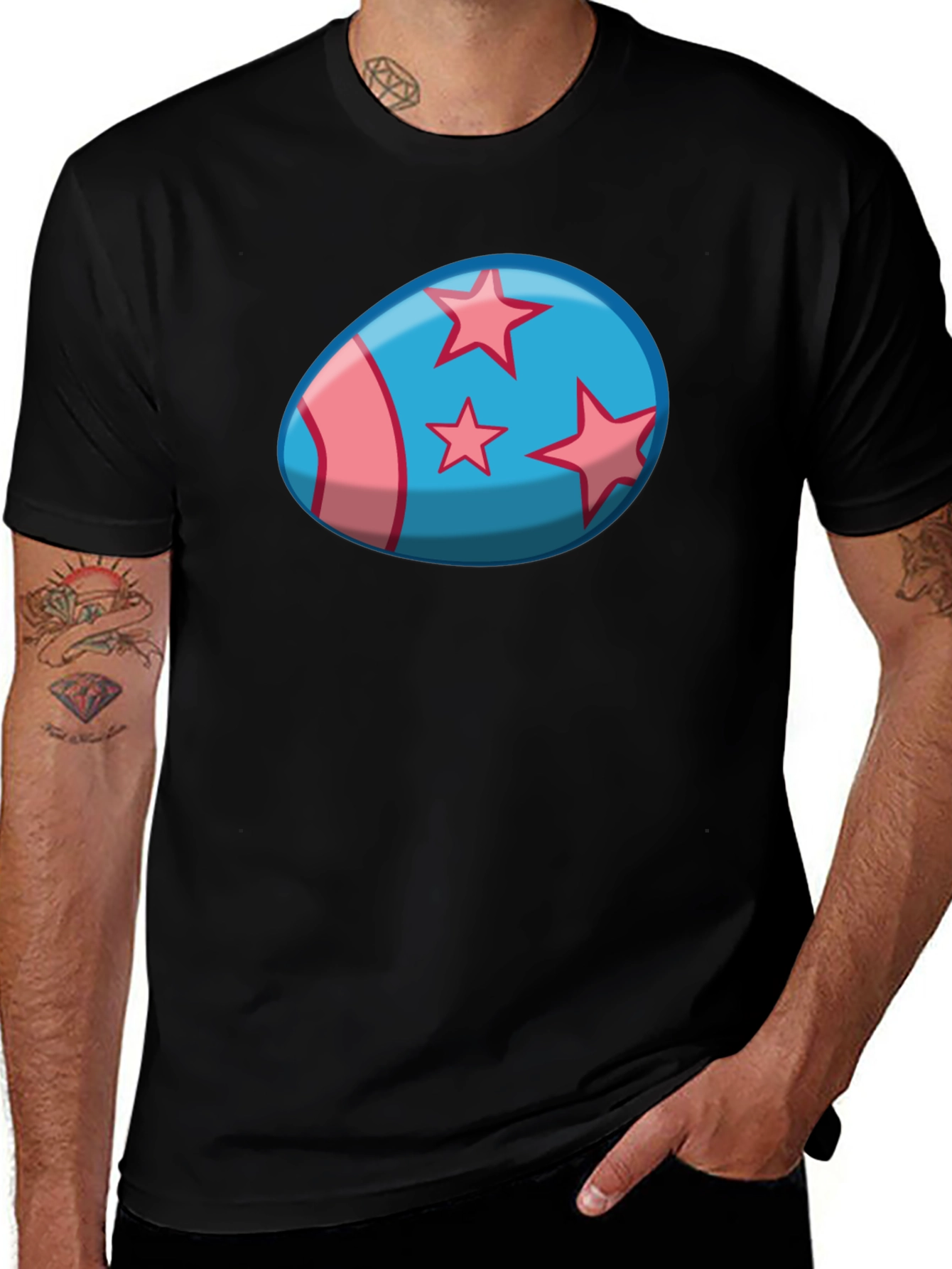 Starry Egg Graphic Tee - Stylish Casual Wear