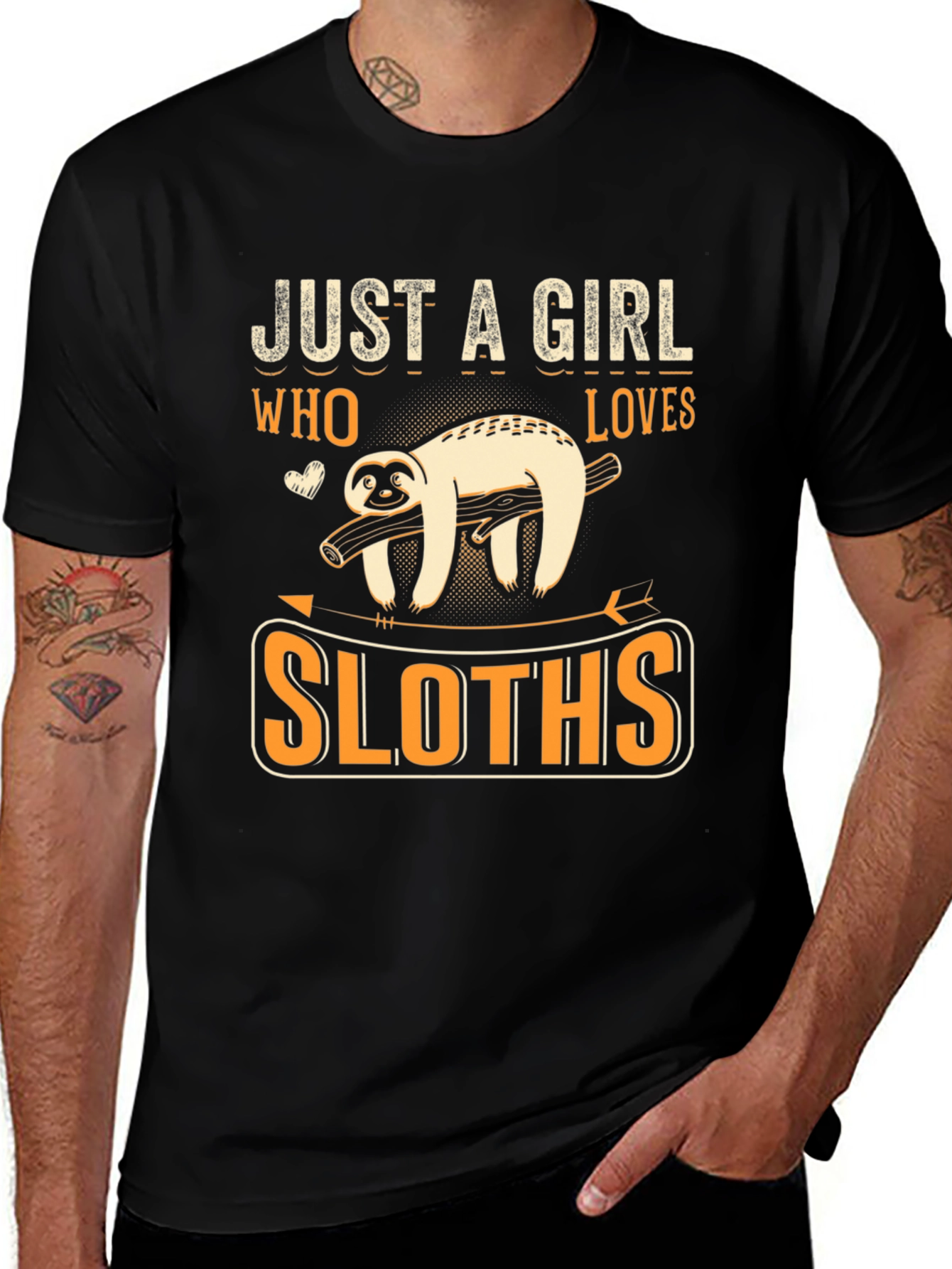 Variant 18 of Just a Girl Who Loves Sloths T-Shirt