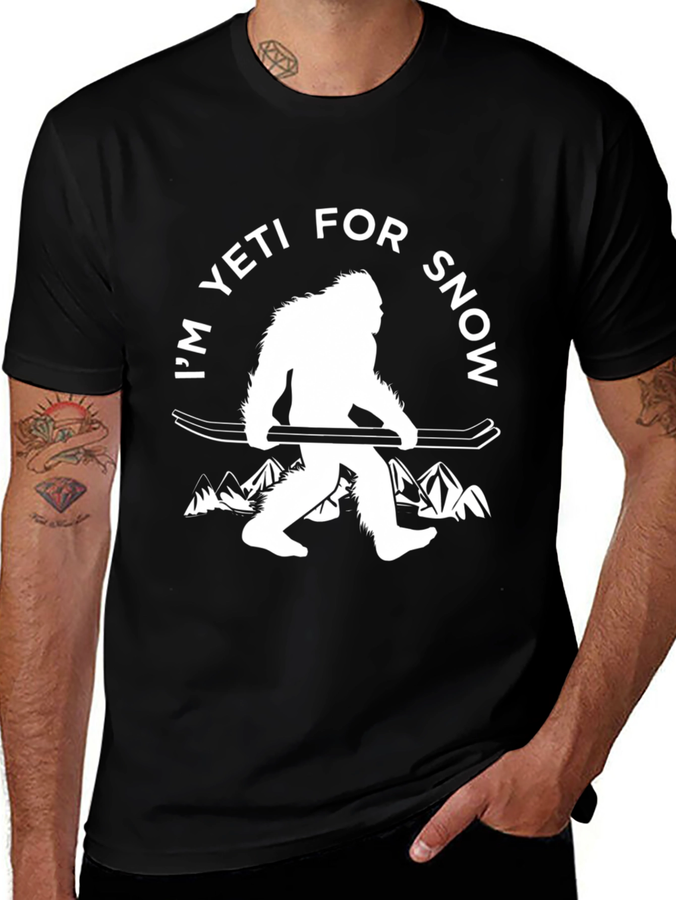 Variant 17 of I'm Yeti for Snow Graphic T-Shirt