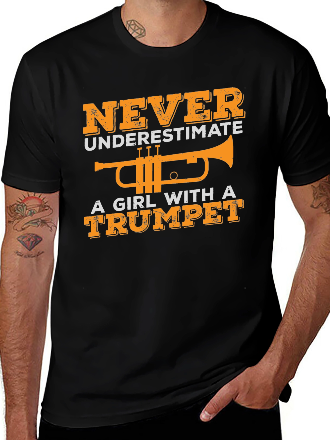 Variant 22 of Girl with Trumpet Graphic T-Shirt
