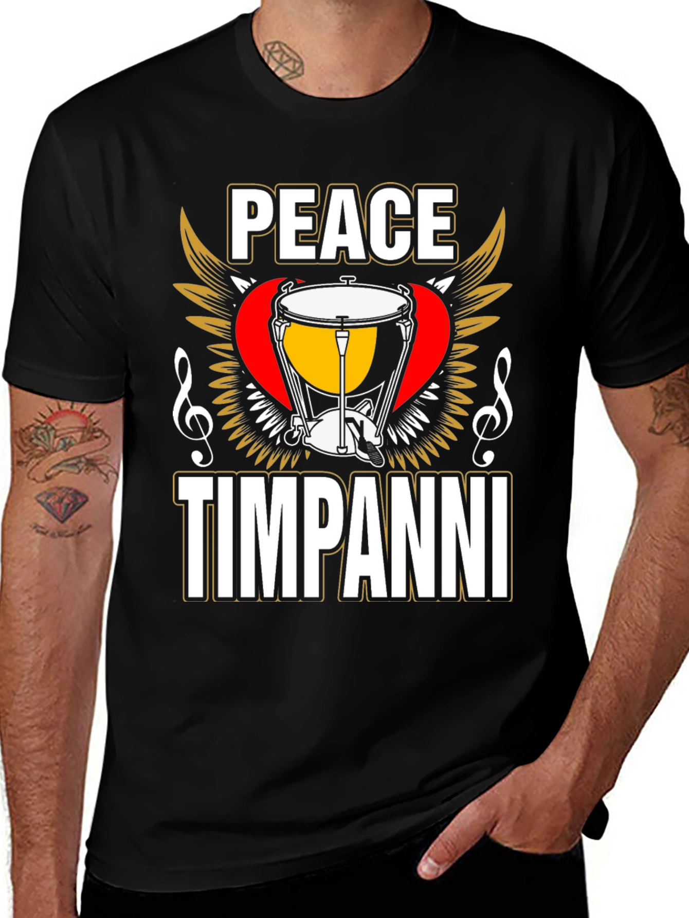 Peace Timpanni Music T-Shirt
