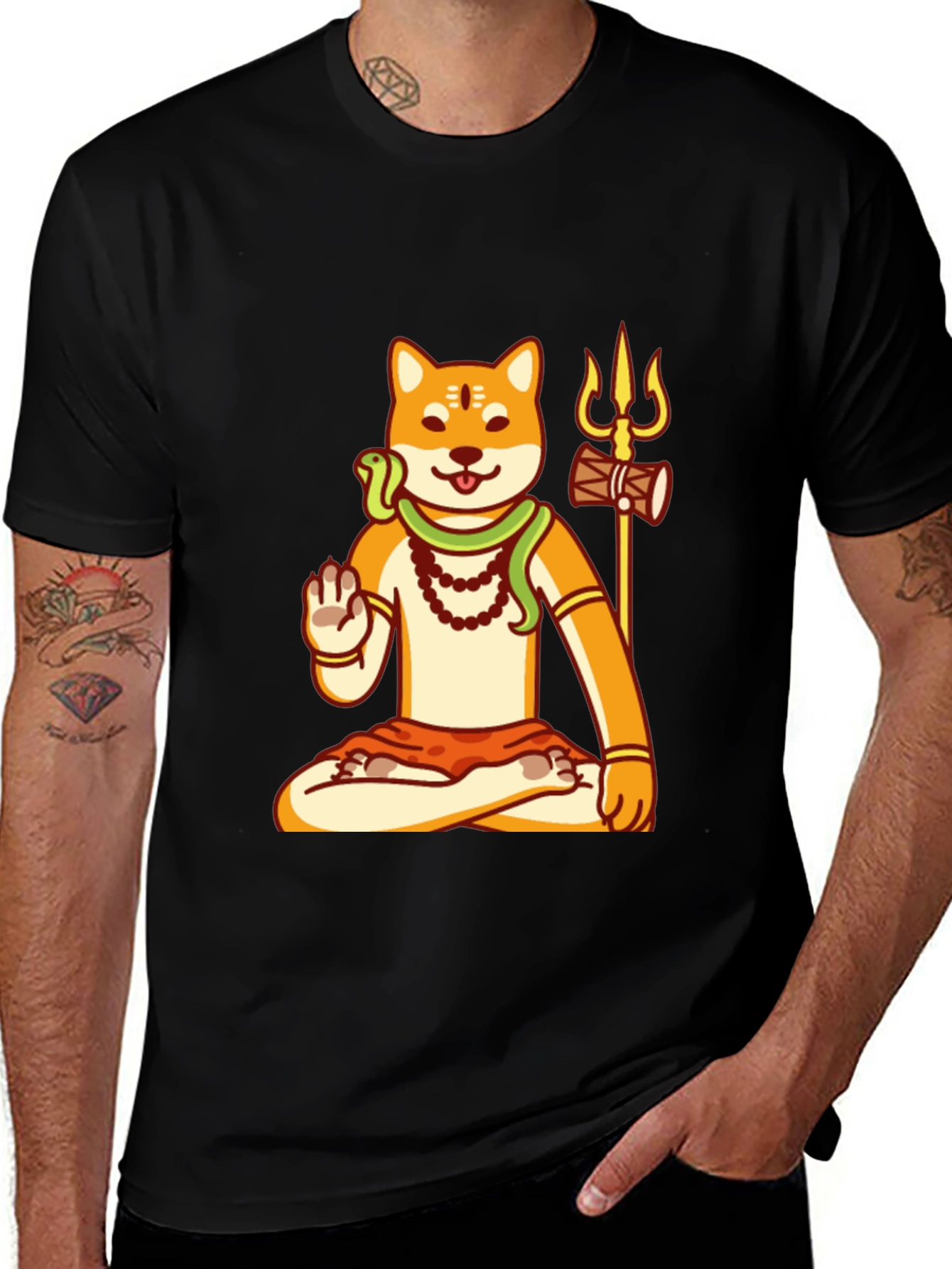 Shiba Inu Shiva T-Shirt - Meditating Doge Tee
