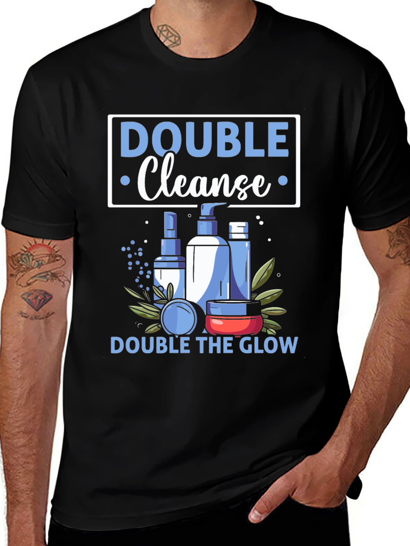 Variant 6 of Double Cleanse Graphic Tee - For Radiant Skin!