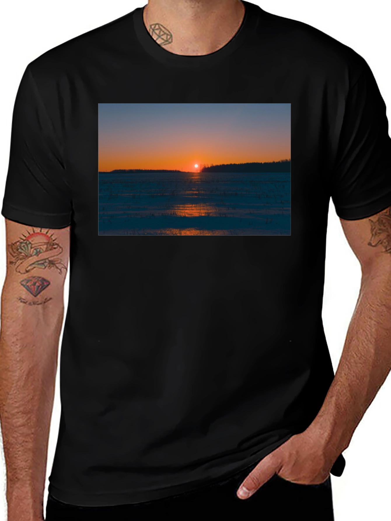Variant 22 of Scenic Sunset Graphic Tee